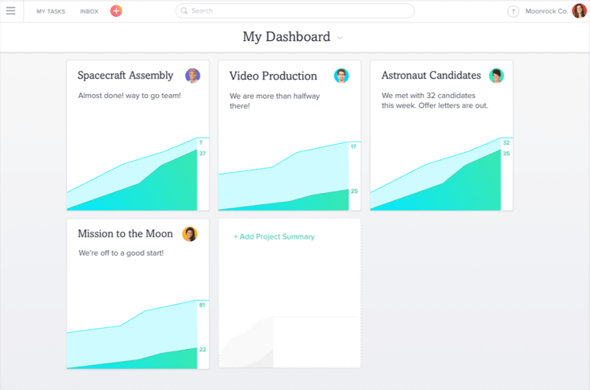 Asana screenshot