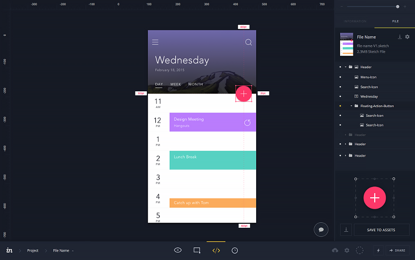 InVision screenshot