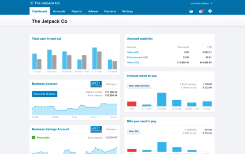 Xero screenshot