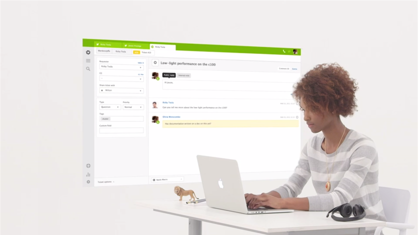 Zendesk screenshot